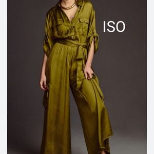 ISO!!!!! Anthropologie Silky Cargo Jumpsuit